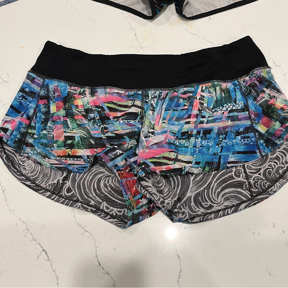 Set of 4 Lululemon Speed Up Running Shorts Size 6 - Picture 2 of 14